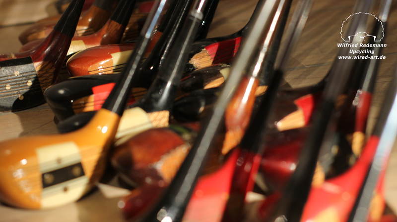 Unterschiedliche Golfschlägerköpfe für Lampen